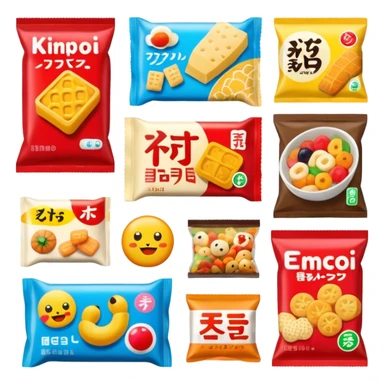 japan packaged snacks  sticker