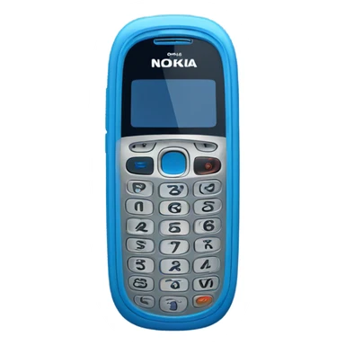 blue nokia cellphone sticker