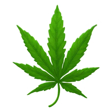 Weed leaf sticker