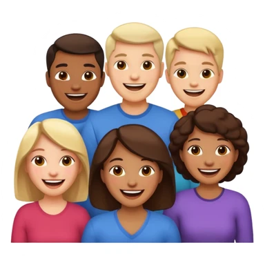 a group of people sticker