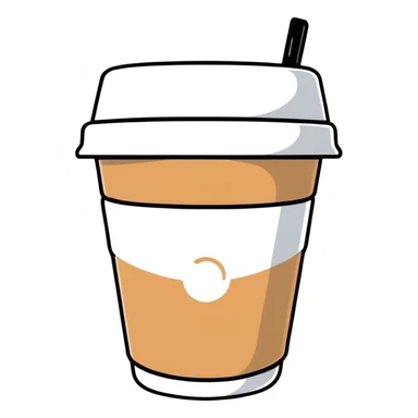 coffee cup sticker