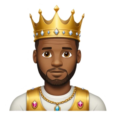 Lebron with crown sticker