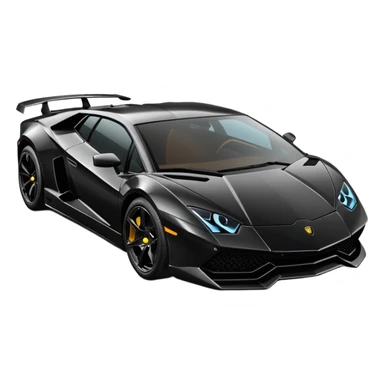 Black lamborghini sticker