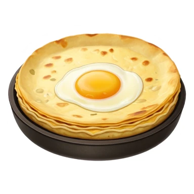 Tortilla de patata española jugosa por dentro sticker