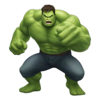 Elon Musk fighting hulk sticker