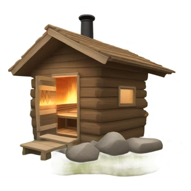 Create an outdoor sauna emoji sticker