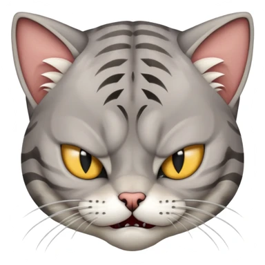 VERY Angry hissing cat sticker