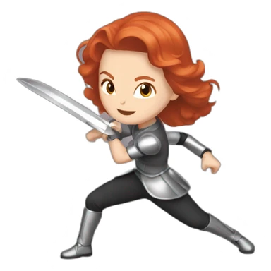 Audrey fleurot fighting with foil sticker