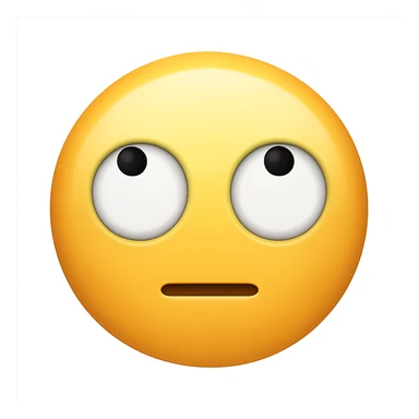 face with rolling eyes emoji sticker