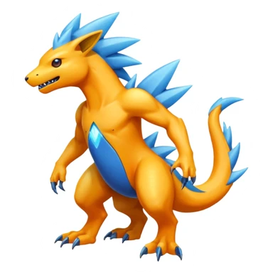 Manectric-Electrike-Fakémon-hybrid-creature (full body)  sticker