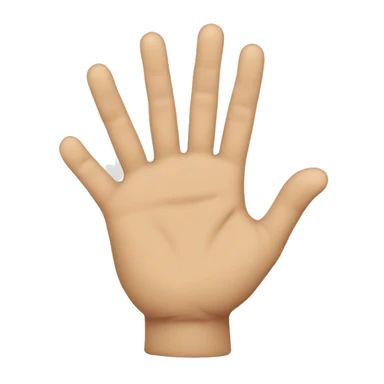 create a hand with all the fingers closed except the index and middle sticker