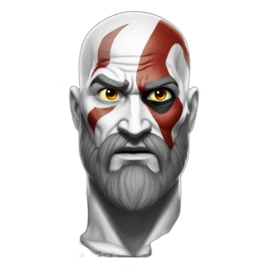 kratos from god of war ragnarok sticker