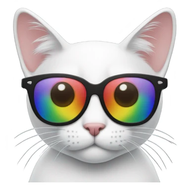  Gay Cat with sunglasses sticker