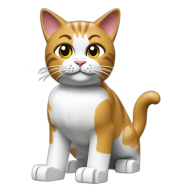 cat lego sticker