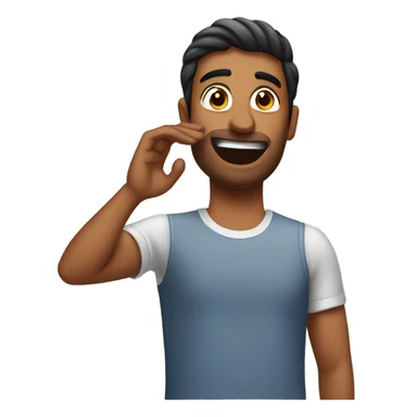 indian guy using deodorant sticker