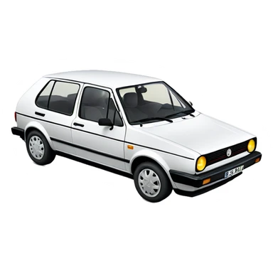 Volkswagen golf 1989 sticker