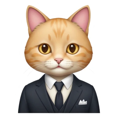 The cat went in a suit
 sticker