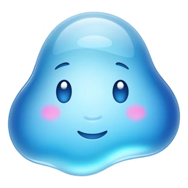 a blob of clear gel sticker