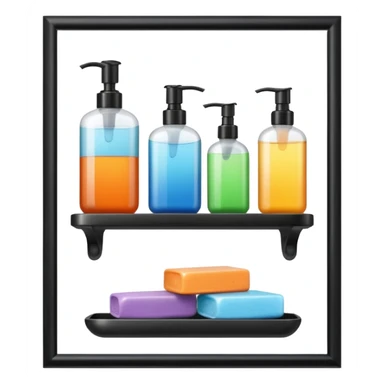 Soap and shampoo sticker