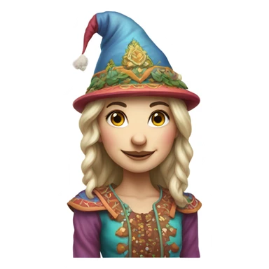 Tall beautiful woman gnome sticker