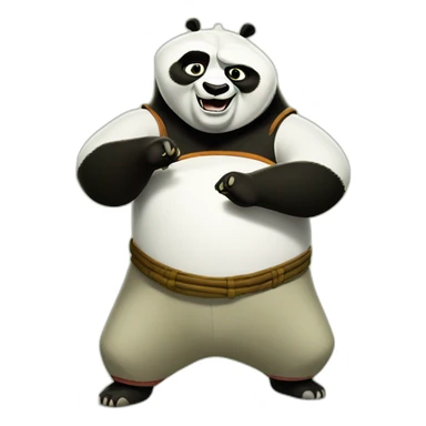 po kung fu panda sticker