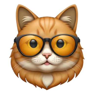 Cat with sunglasses sticker
