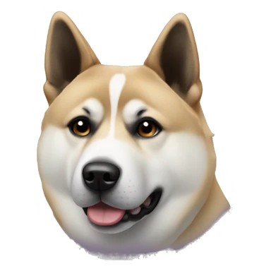 American Akita black head sticker
