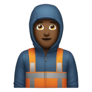 man wearing gloves medium body sticker