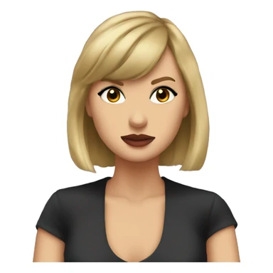 tylor swift with sad face sticker