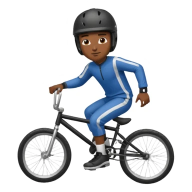 BMX rider black man with helmets sticker
