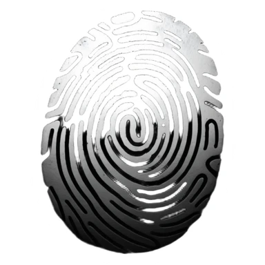 iphone like black fingerprint sticker