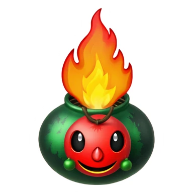 Can you make Christmas decorations cooperative with fire and have the text pyromaniacs  sticker