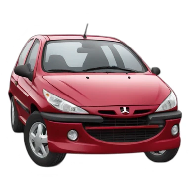 bordeaux-peugeot-206-front-bumper-crash sticker