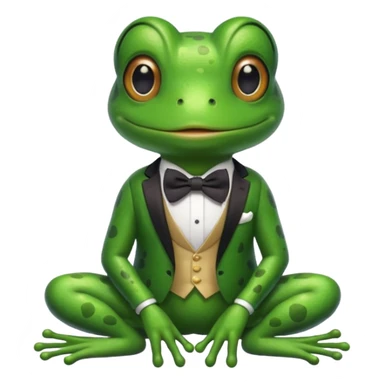 Sapo con moño  sticker