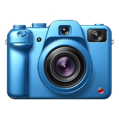 blue new camera sticker