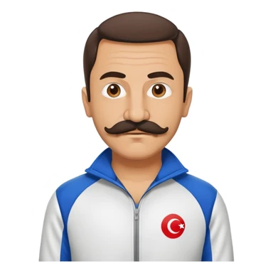Recep İvedik, Turkish comedy character with mustache and tracksuit sticker