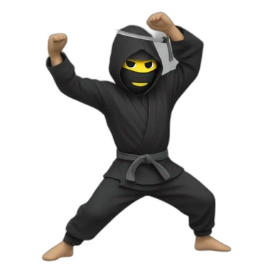 Un ninja qui fait un dab sticker