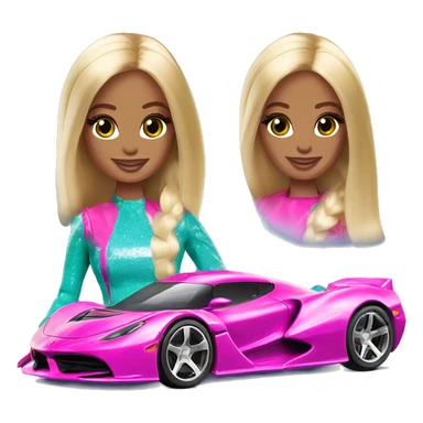 barbie mermaidia’s hot wheels hypercar sticker
