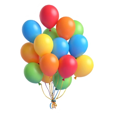 balloon 3D style sticker