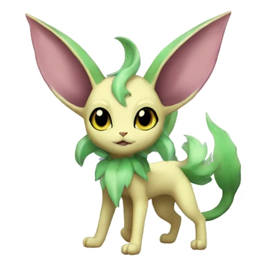Espeon-Leafeon full body sticker