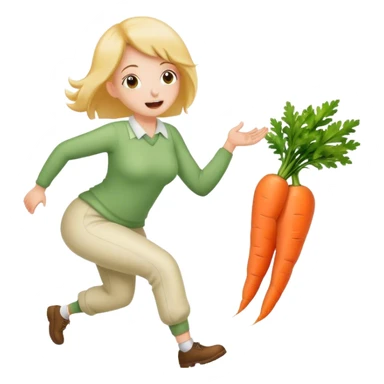 Farting out carrots  sticker