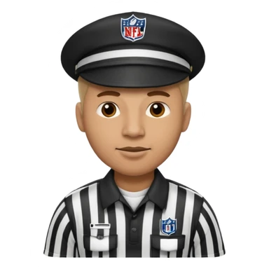 Make an nfl ref with the safety motion sticker