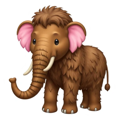 mamut lanudo con corazon sticker
