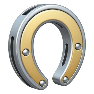 horseshoe magnet sticker