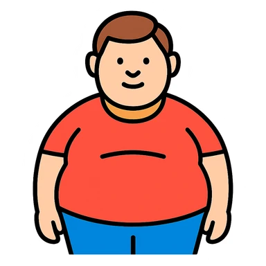 fat guy sticker