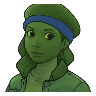 masculine lesbian woman sticker