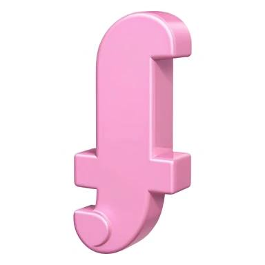 bold cute pastel pink exclamation mark sticker