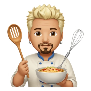 gut fieri chef holding whisk and bowl sticker