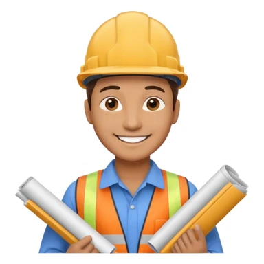 Ingeniero civil trabajando  sticker