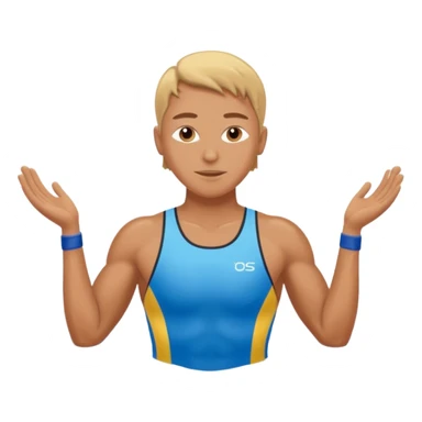 swimming athlete sticker